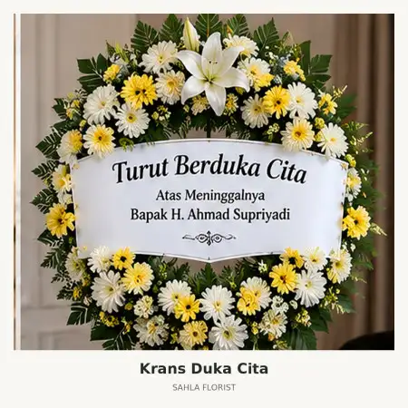 Krans Bunga Duka Monas